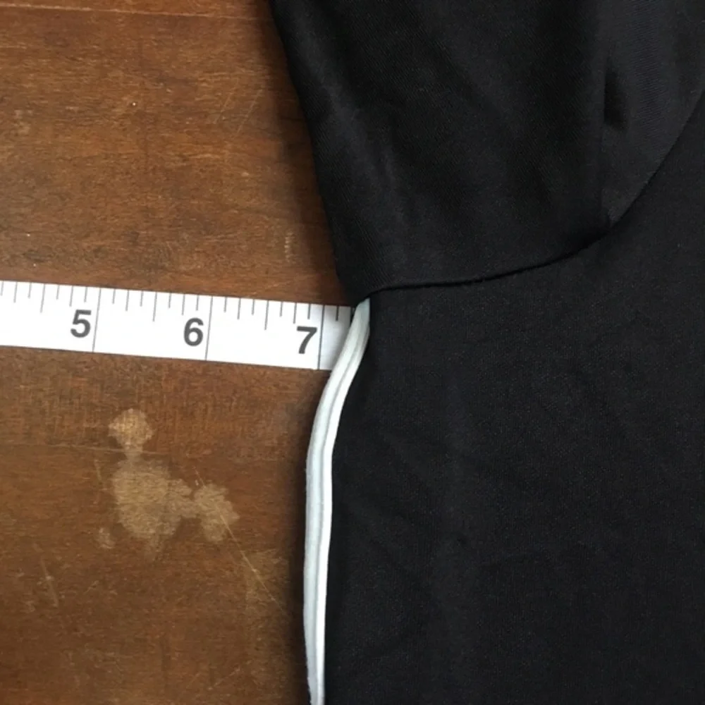 Lands' End Track Jacket Black White M‎